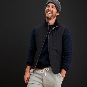 J Crew Men’s Sussex quilted vest.
